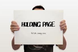 Holding page